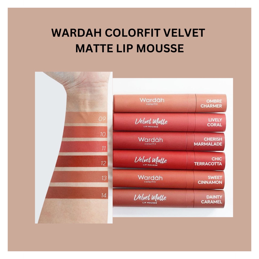 WARDAH Colorfit Velvet Matte Lip Mousse