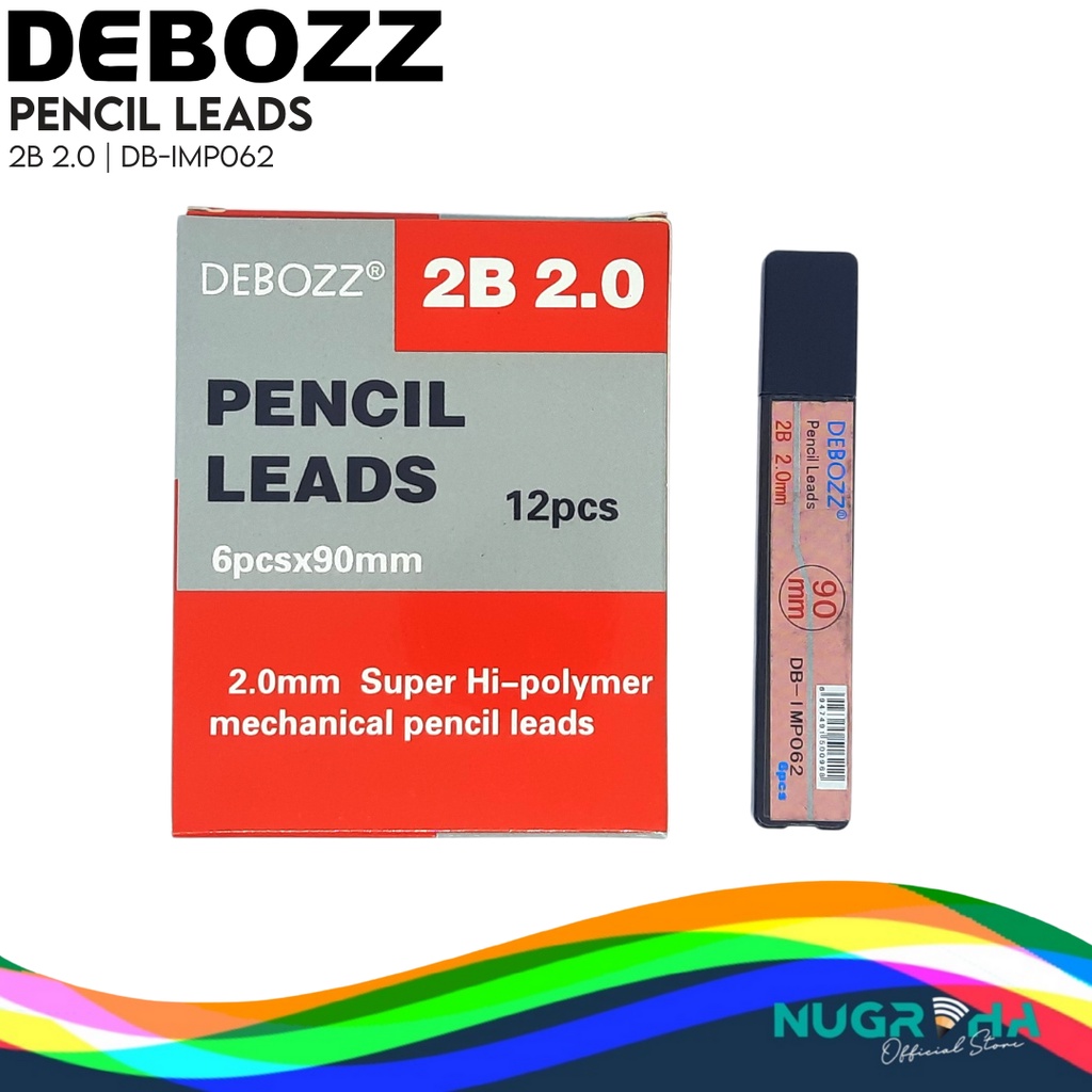 

ISI PENSIL MEKANIK PENCIL LEADS 2B 2.0 mm DEBOZZ DB-I MP062