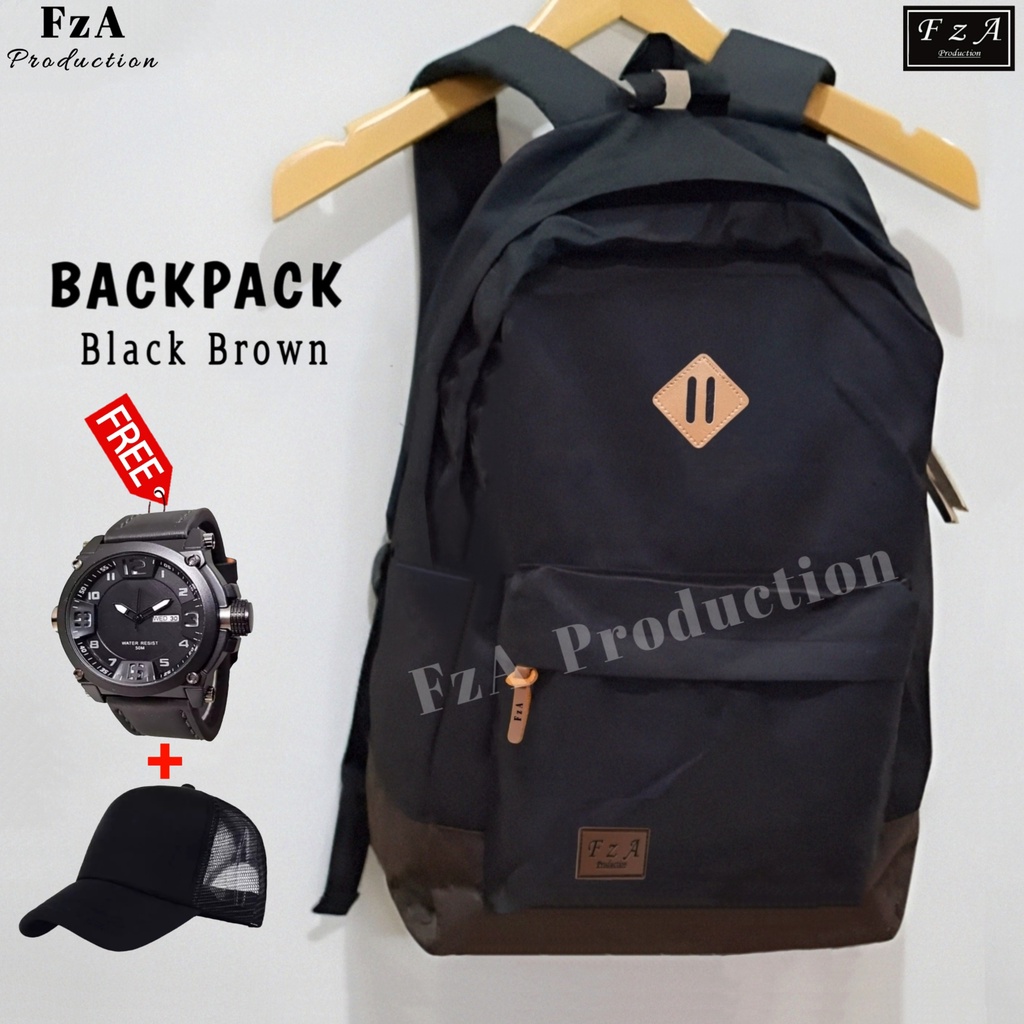 FzA Official - Tas Ransel Punggung Distro Casual Pria Wanita / Tas Ransel Laptop Backpack Original - BBRQT