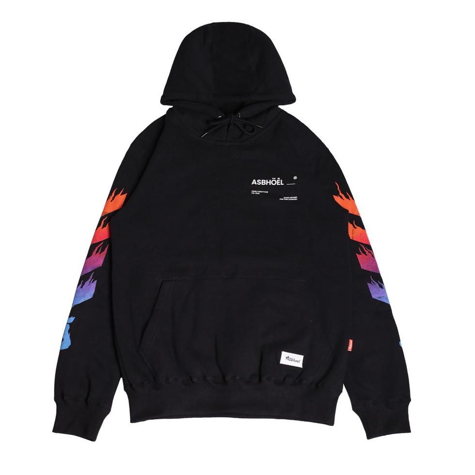 LANGSUNG KIRIM Asbhoel Hoodie "Flicks" Black