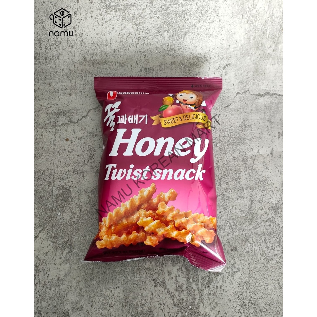 

HONEY TWIST SNACK 75GR - NONGSHIM Snack Korea [READY STOCK]