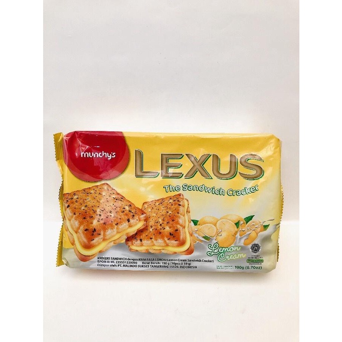 

Munchy's Lexus Sandwich Cracker Lemon Cream