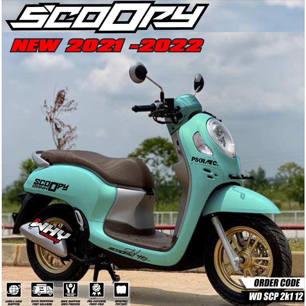 (COD) TERBARU Decal Sticker Honda Scoopy 2021 2022 2023 2024 full body Sticker Dekal Scoopy AllNew D