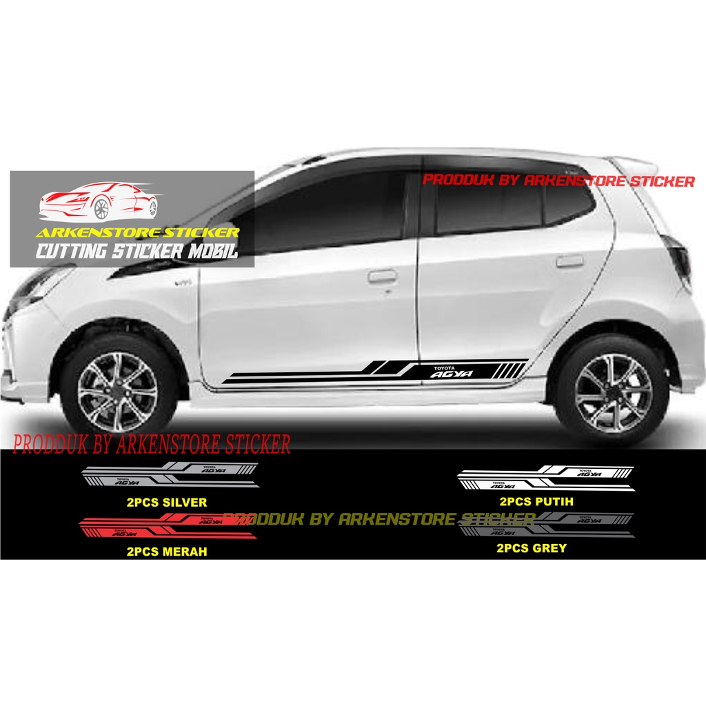 stiker sticker mobil agya cutting sticker mobil toyota agya