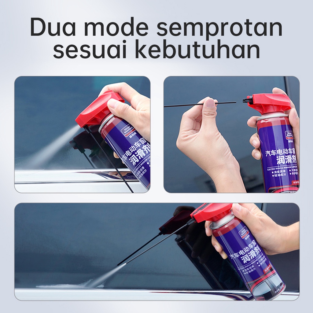 GLODWAY Electric vehicle window lubricant Pelumas Multifungsi / Pelumas Rantai Motor / Pelumas Jendela Mobil / Perawtan Strip Kaca / Pelumas Anti Karat / Silicon Oil