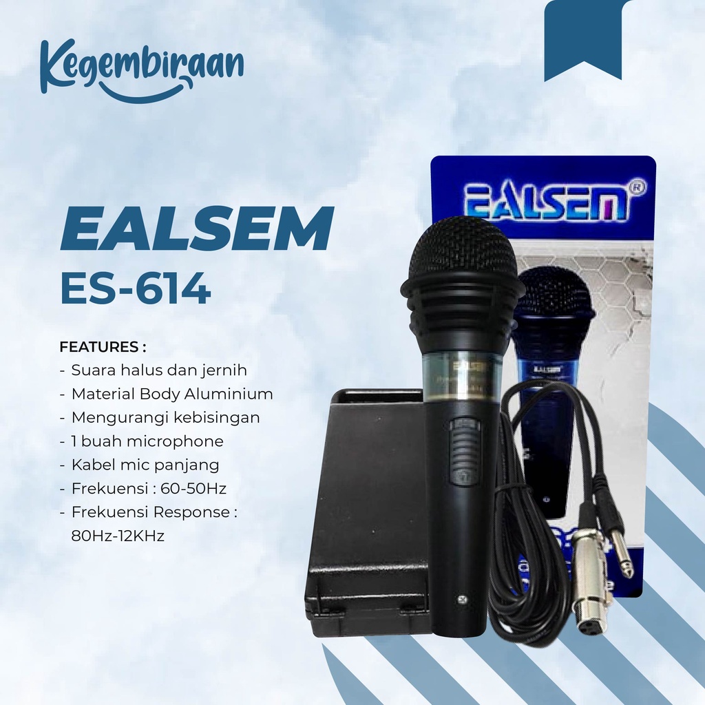 EALSEM Mic Dynamic ES-614 New Product Murah