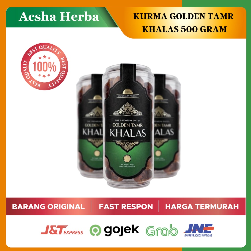 

Kurma Khalas 500gr - Golden Tamr Toples