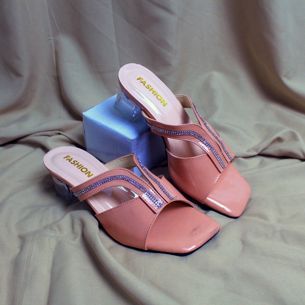 BSS Sandal Wanita Heels Tinggi Selop