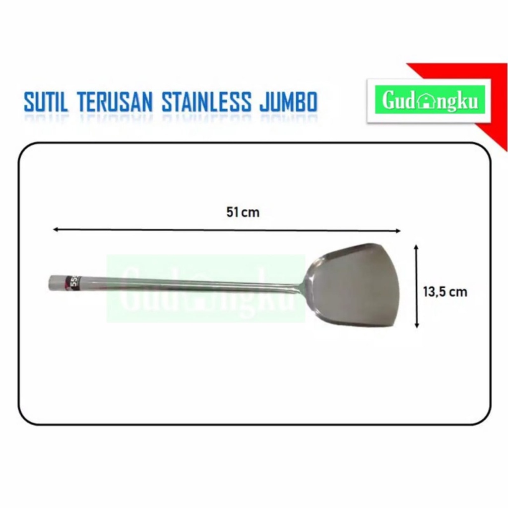 Sutil Terusan Stainless Jumbo 12