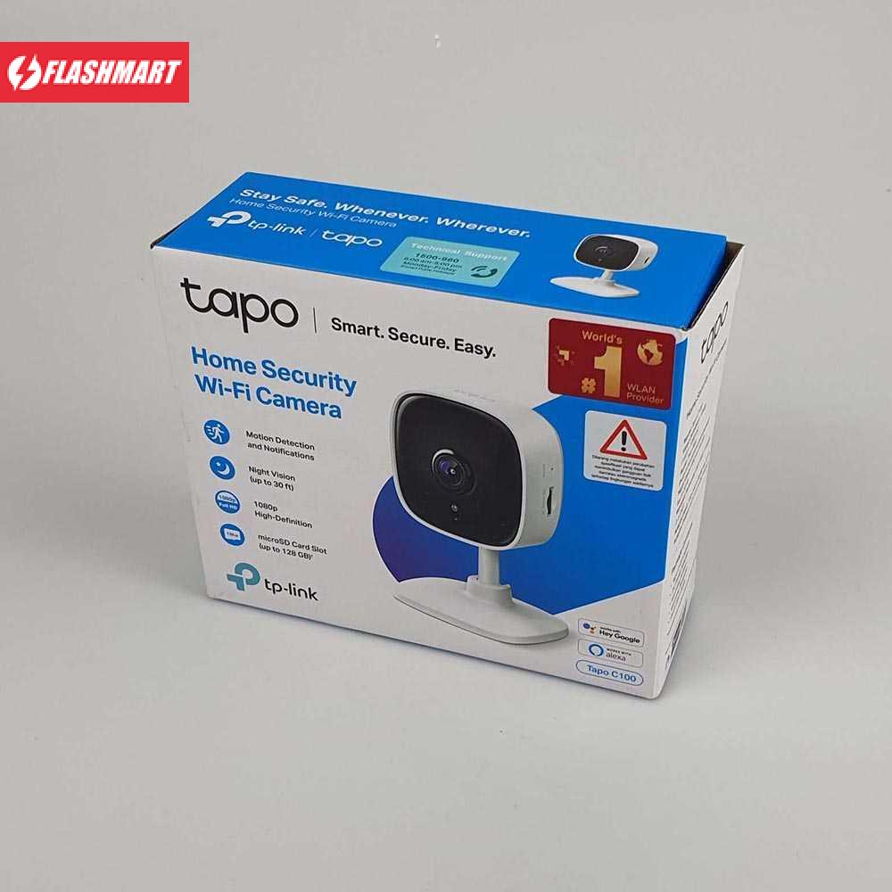 Flashmart TP-LINK IP Camera CCTV 1080P Night Vision - Tapo C100