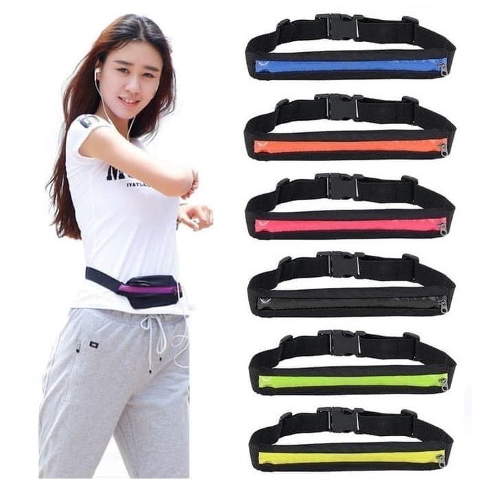 Tas Pinggang Olahraga Weist Bag Jogging Pocket Running Belt