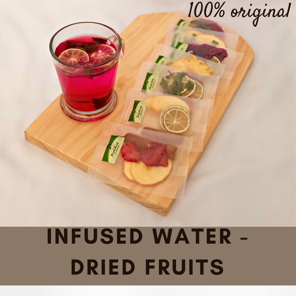 

(Paket 7 hari) Dried Fruits - Infuse Water Mix Fruits 7 Sachet Murni Tanpa Gula