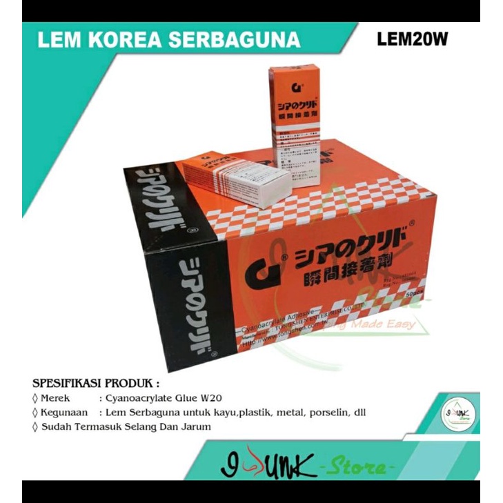 

Lem korea super G /lem serbaguna / power glue super asli 100%