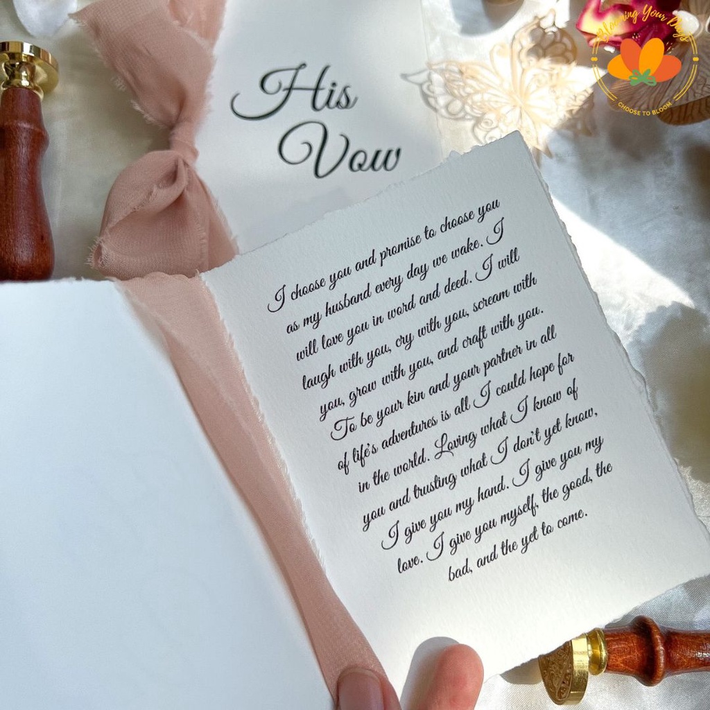 iDk90 Custom Wedding Vow Book Wedding Stationery Express