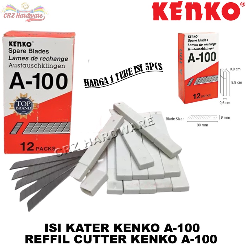 

Reffil Cutter kecil Kenko A-100 isi Pisau Cuter Refill kater kenko A100