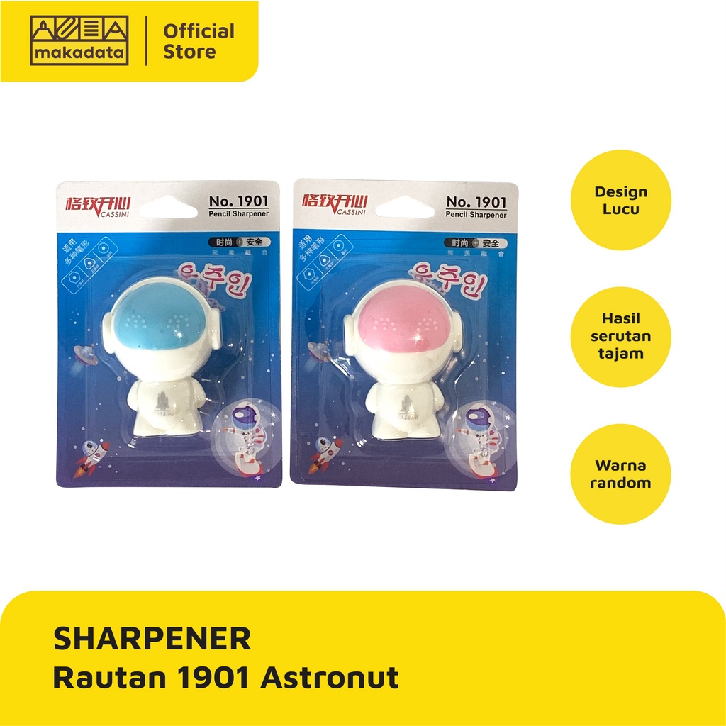 

SHARPENER / SERUTAN / RAUTAN PENSIL MOTIF ASTRONUT 1901 (1 PCS) MURAH