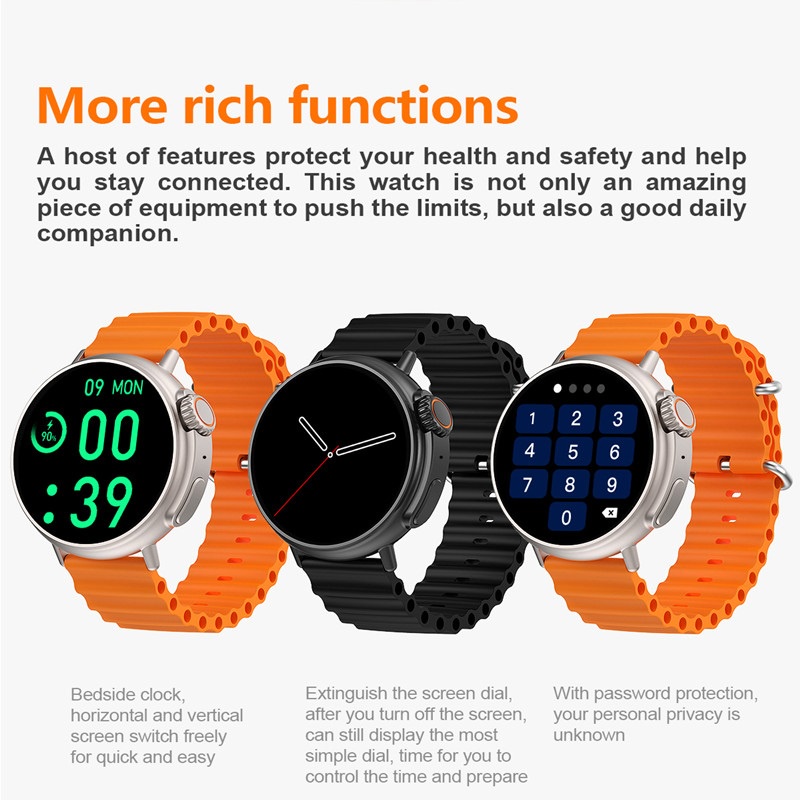 NEW 2023 Ultra SMARTWATCH MT30 1.6 inch Amoled screen GPS /NFC  Men Women Bluetooth Call Explosion-proof Scratch-proof Tracking Fitness Jam Tangan Pintar Pria