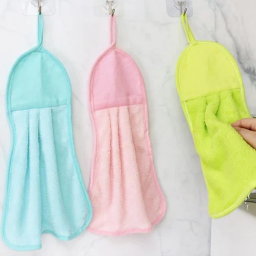 Kain Lap Tangan Gantung Kain Lap Dapur Serbaguna Serbet Hand Towel