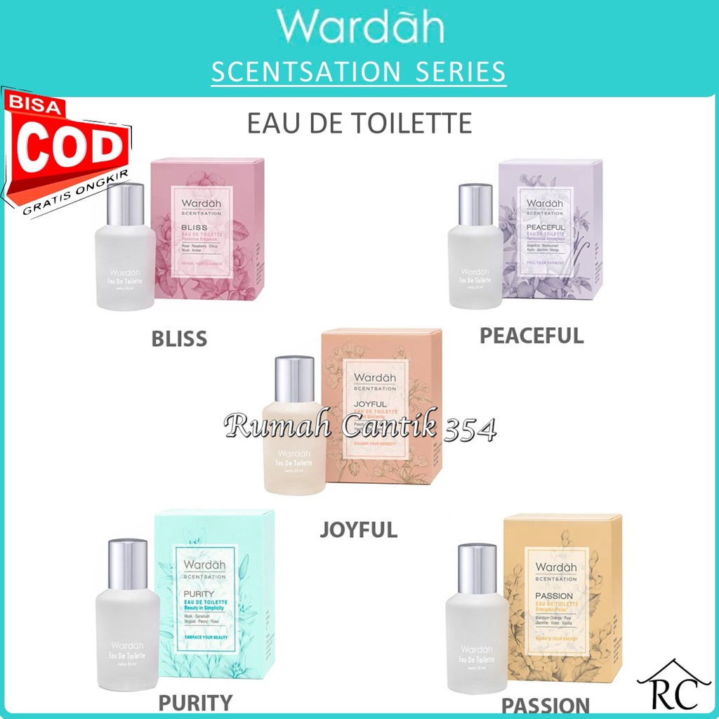 RUMAH CANTIK Wardah Scentsation  Eau De Toilette 35 ml - Parfum Wanita - COD / BAYAR DI TEMPAT