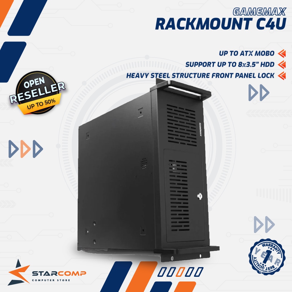 GAMEMAX 4U Rackmount Server 4U Casing Server Industrial PC Case C4U