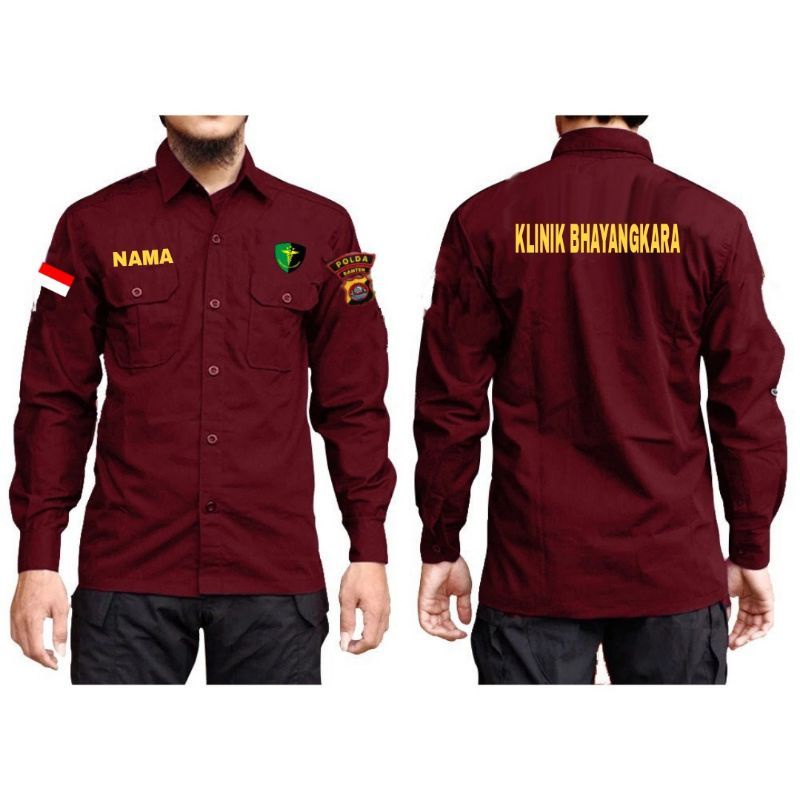Kemeja BHAYANGKARA Seragam  BHAYANGKARA pdl  BHAYANGKARA Baju Kemeja  BHAYANGKARA pdl  BHAYANGKARA  