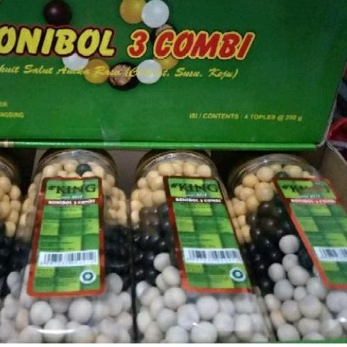 

♙ Bonibol coklat susu keju/bonibol combi per dus isi 4 toples ➩