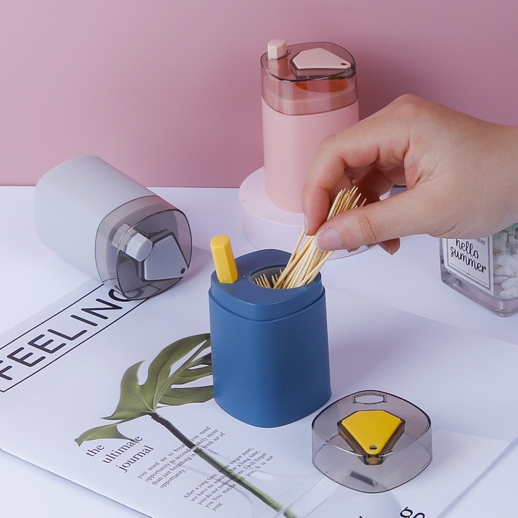 Tempat Tusuk Gigi Otomatis Automatic Toothpick Holder Kotak Tusukan Gigi Box Penyimpanan Tusuk Gigi