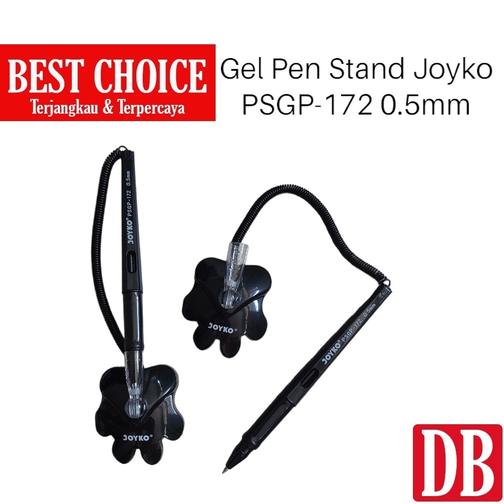 

Ballpoint / Pulpen Gel Stand / Pen Gel Berdiri Joyko PSGP-172 0.5mm Hitam