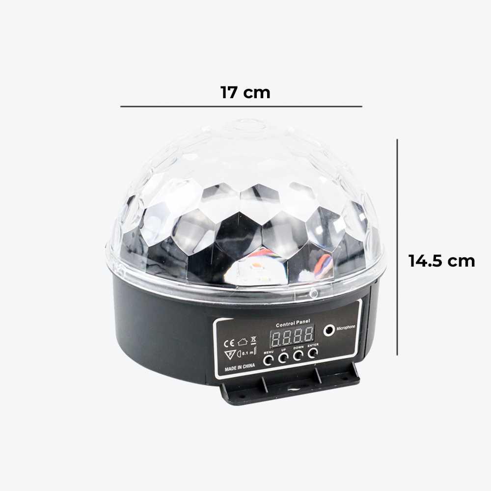 Lampu Proyektor Disco Sensor Suara LED Crystal Magic Lamp DMX512 240V - Multi-Color