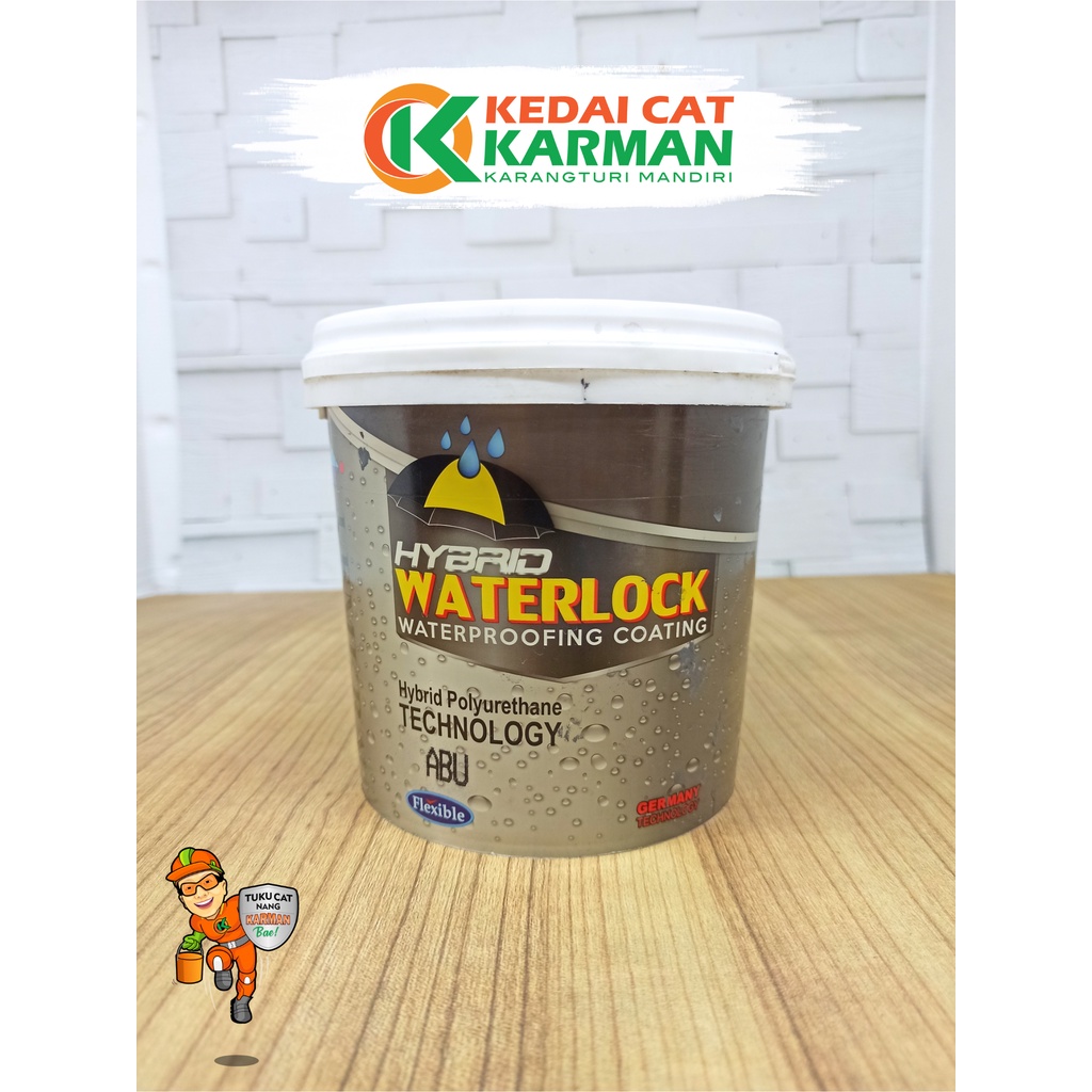 LEMKRA WATERLOCK HYBRID - PELAPIS ANTI BOCOR WARNA ABU 1KG
