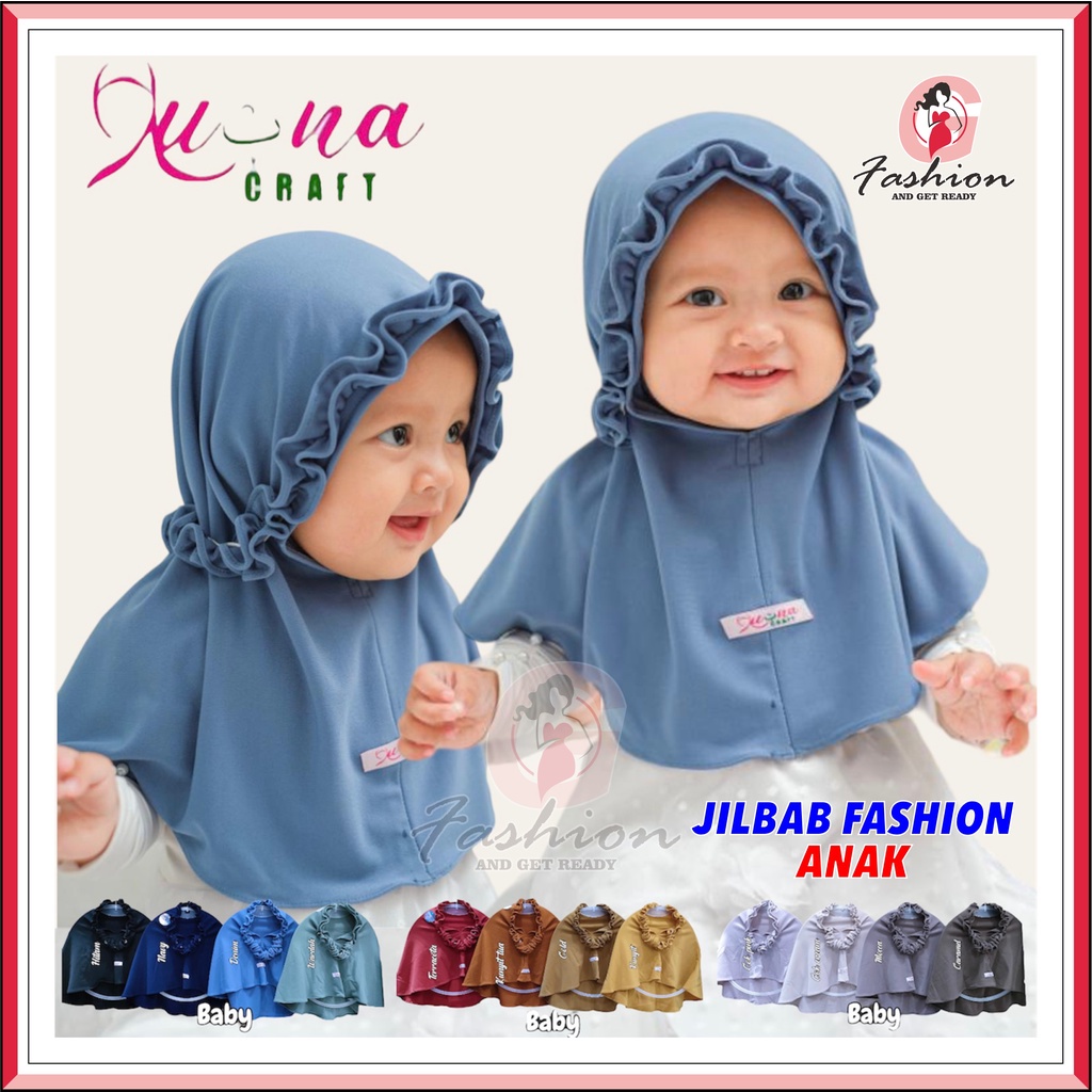 LUBNA CRAFT | HIJAB BABY ANAK INSTAN KERITING