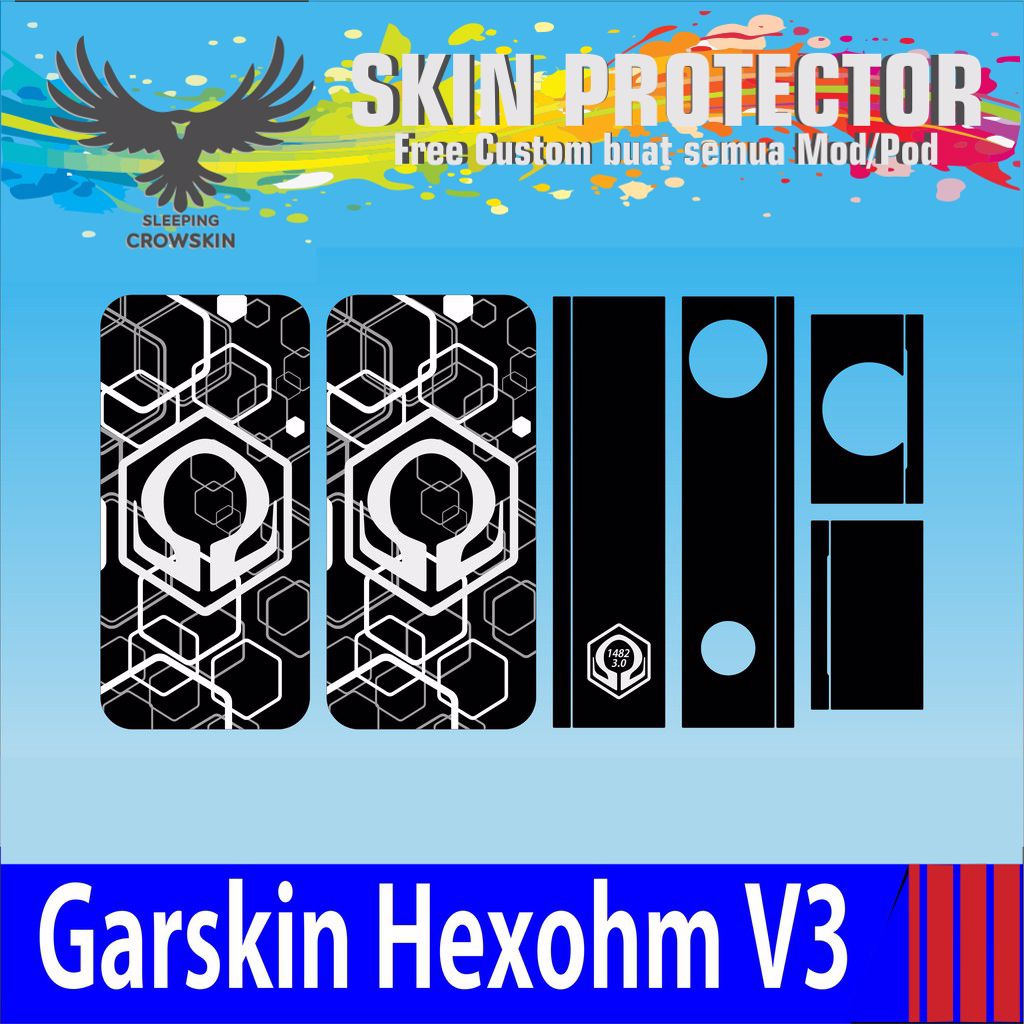 Premium Garskin/Stiker Hexohm V3 Anodized Custom & Bayar Ditempat