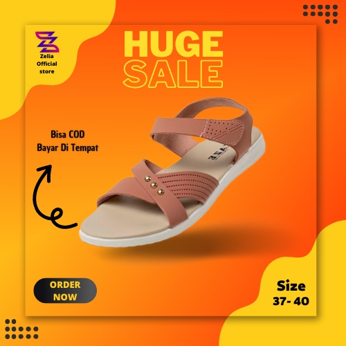 SANDAL WANITA Terbaru Kekinian Karet Wedges Import Korea Sandal Cewek Bertali Sandal Tali Wanita - K