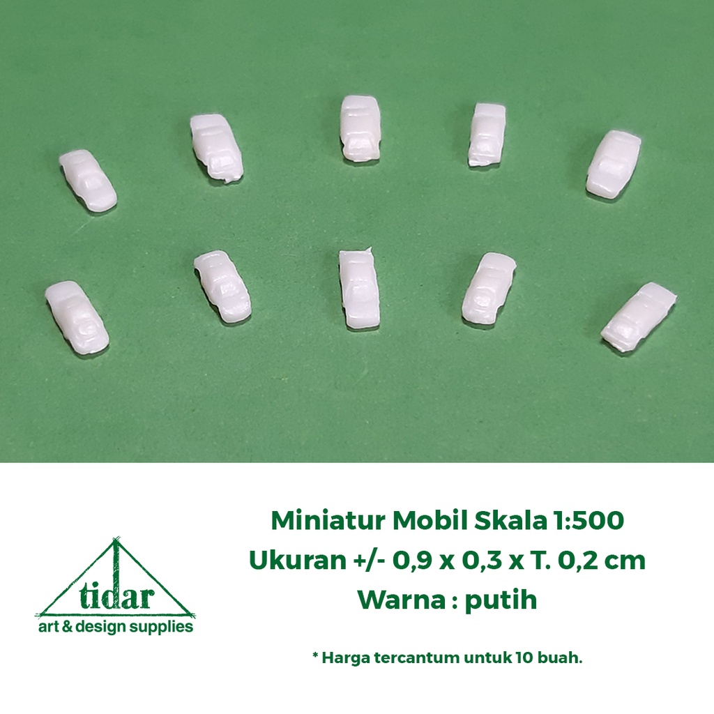 

[MR] BD - Miniatur Mobil Skala 1:500 - Maket Kendaraan Sedan Putih