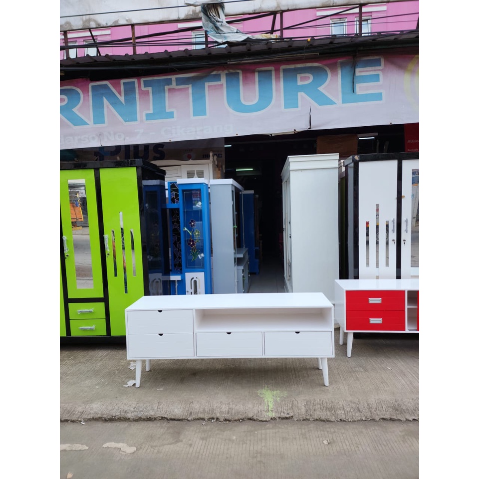 BUFET TV RATA MINIMALIS RETRO