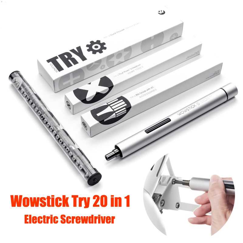 (BISA COD) FTIHSHP Wowstick Try 20 in 1 Obeng Elektrik Precision Screwdriver