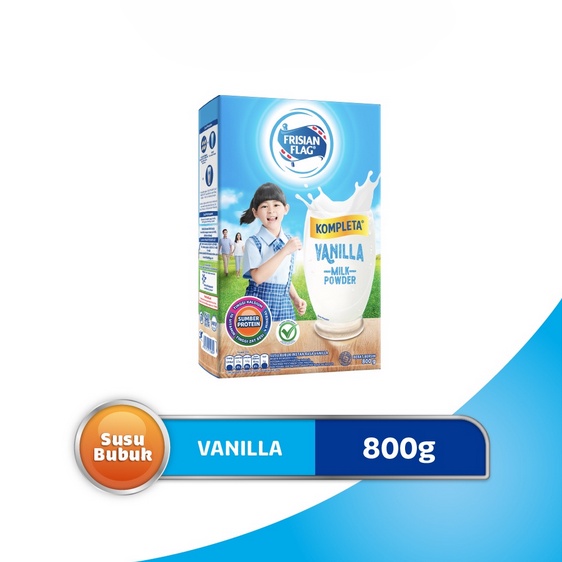 

FRISIAN FLAG (BENDERA) KOMPLETA VANILA 800 G SUSU KELUARGA