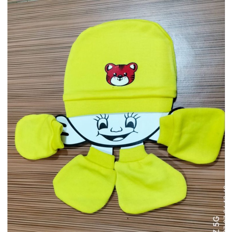 TOPI SET SARUNG TANGAN DAN SARUNG KAKI BAYI NEWBORN MURAH