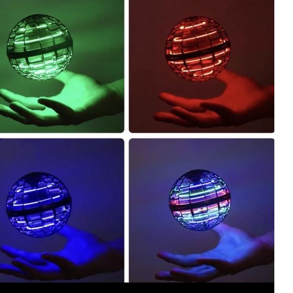 ☆ FLYING Nova Boomerang Spinner Bola Terbang Drone Flying Ball Flying Nova Pro UFO Ball Drone LED Gy