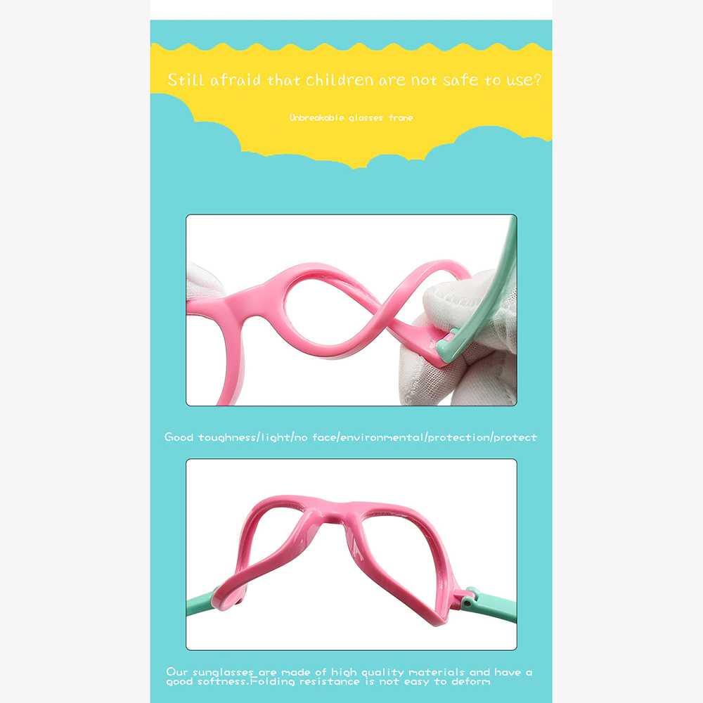 Kacamata Anak Flexible Children Sunglasses UV400 - R01 - Pink