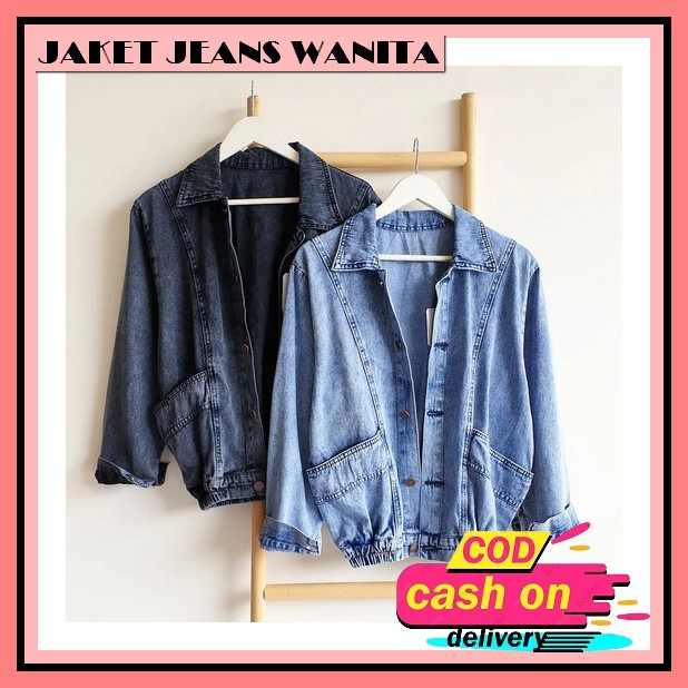 Jaket Jeans Wanita Import Ld 120 - Jaket Jeans Wanita Jumbo Jaket Jeans Rosali Kode Ly