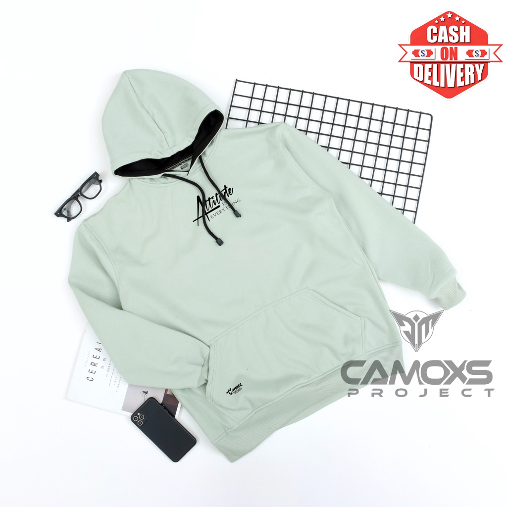 Sweter Hoodie Pria Distro Original Brand CAMOXS Sweter Hodie Cowok Aesthetic Premium Warna Mint List Attitude Is Everything Suiter Hudi Laki Perempuan Terbaru Dan Terlaris Masa Kini Swetter Hodi Oversize Unisex