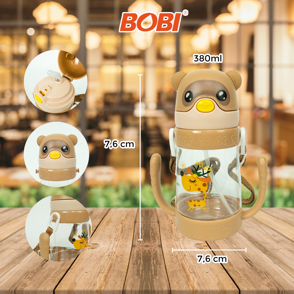 Botol Air Minum Anak Motif Animal 380Ml // Botol Minum Anak Kode BZ-252 Warna Random