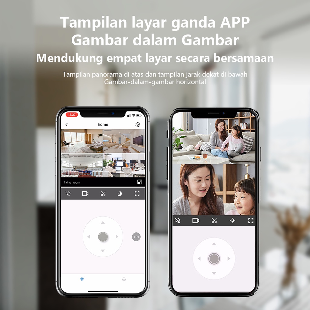 XIHANCAM Smart Cctv Wireless 4MP IP Camera Cctv Wifi Kamera Cctv Murah Lampu Cctv Kamera Wifi Jarak Jauh Lewat HP Kamera Pengintai Indoor PTZ Iot Home Automation