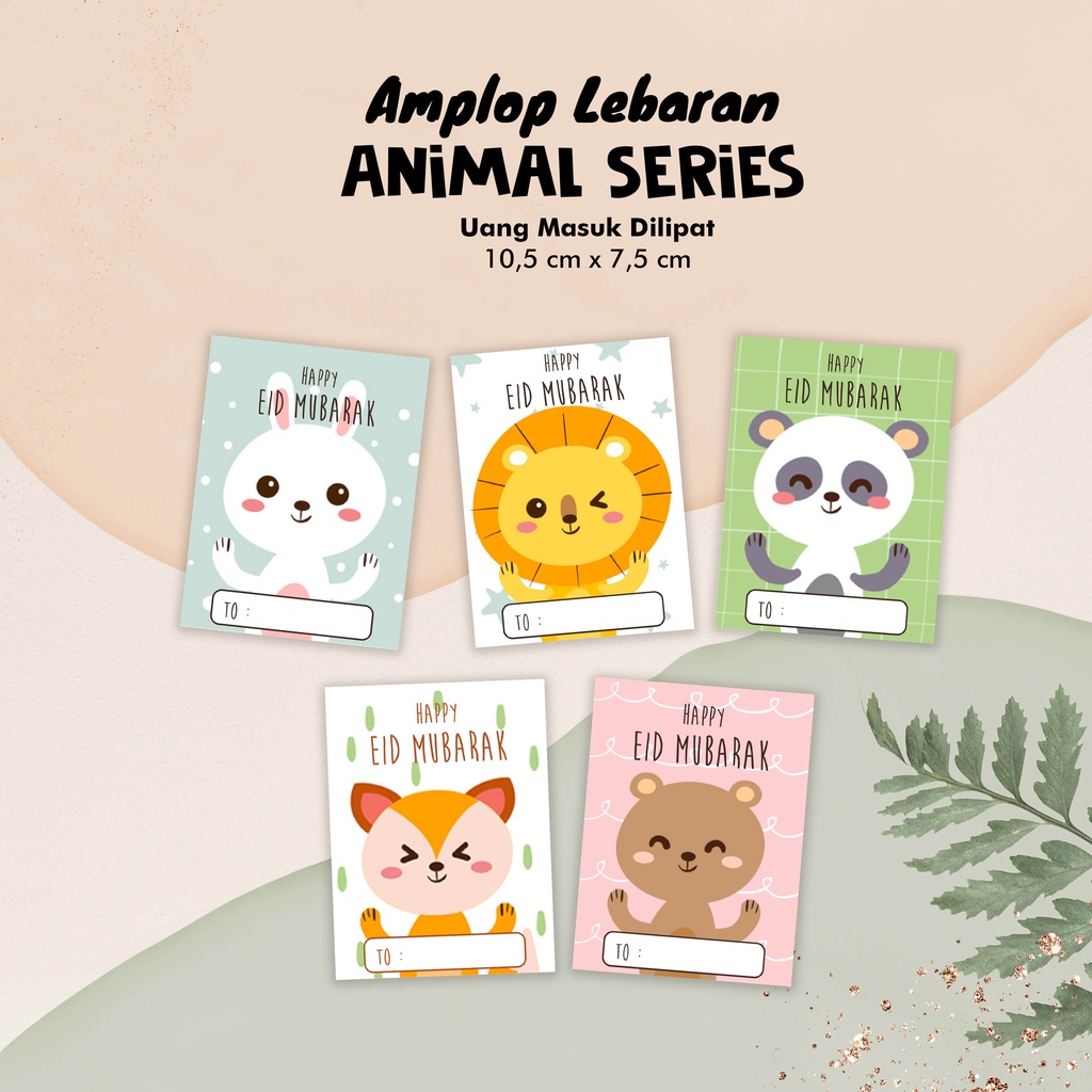 

Amplop Lebaran Animal Series Kecil (10 pcs)