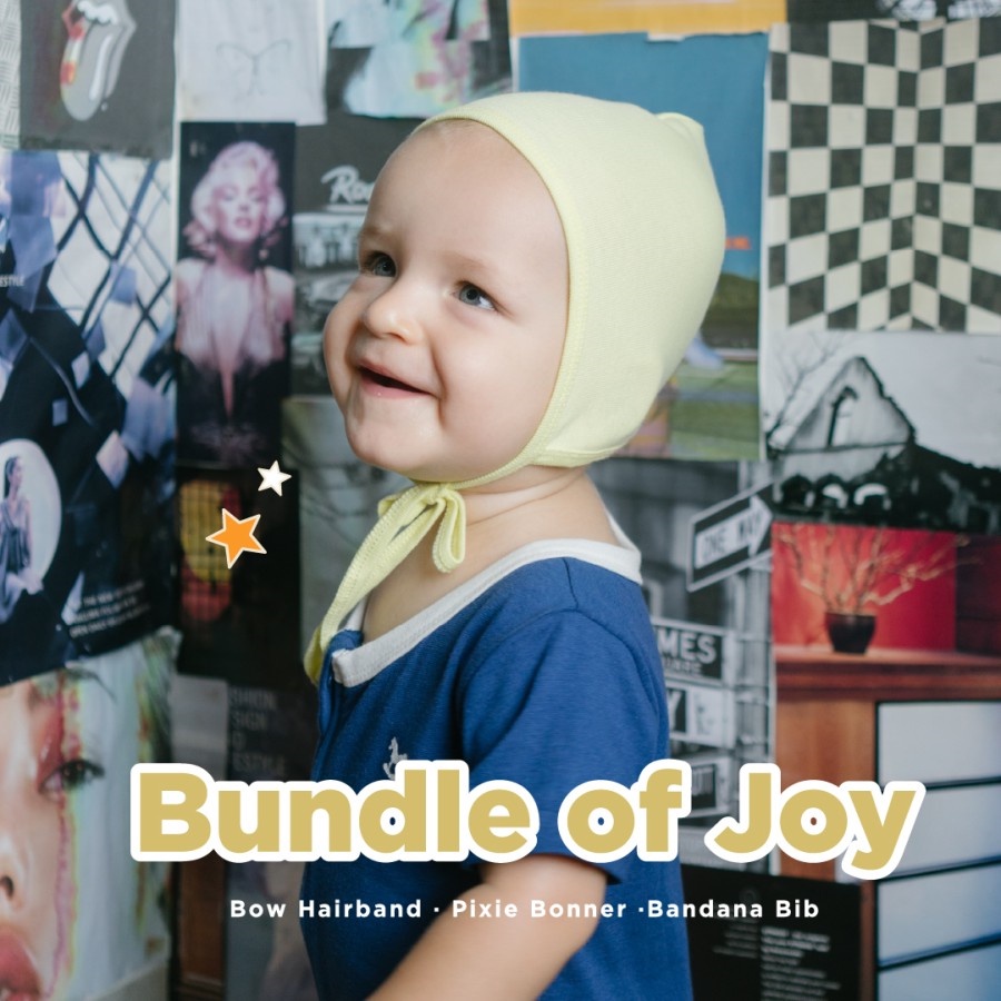 LITTLE PALMERHAUS (3in1) Bundle of Joy ( Pita Bandana , Topi , Slaber Bib )