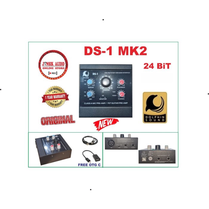 Terlaris Dolphin Sound Ds1 Ds-1 Ds 1 Soundcard Usb
