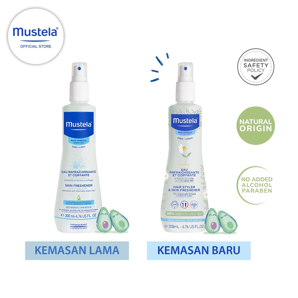 Mustela Hair Styler and Skin Freshener / Spray Rambut dan Kulit Bayi - 200 ml