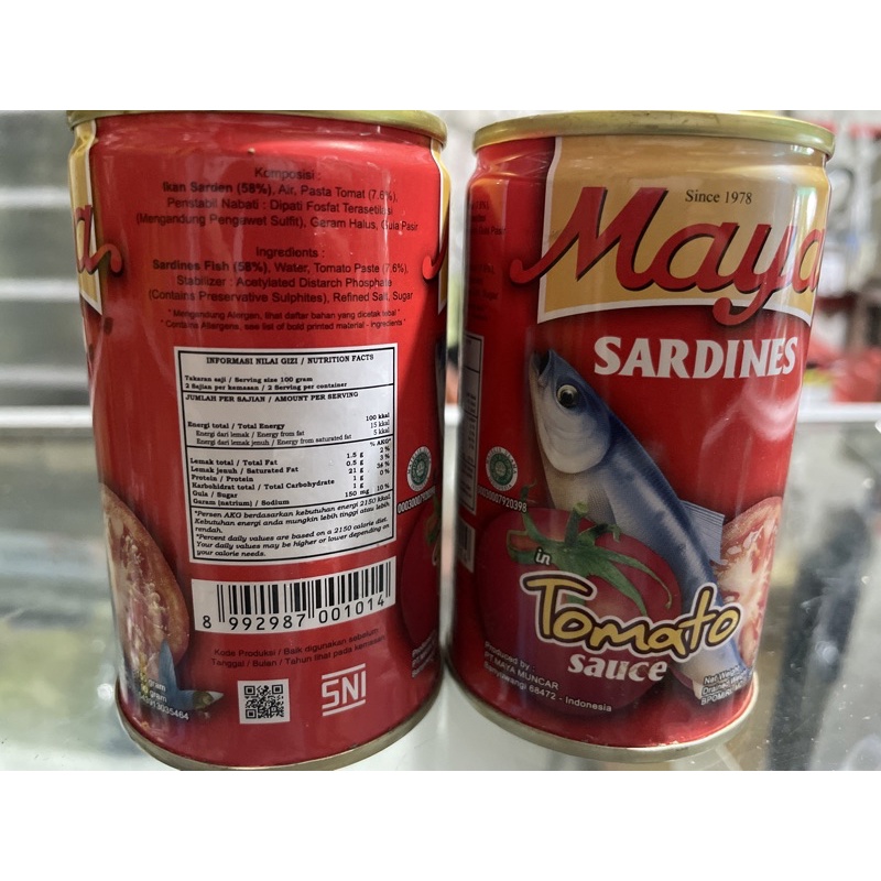 

Maya Sardine Tomat 155g