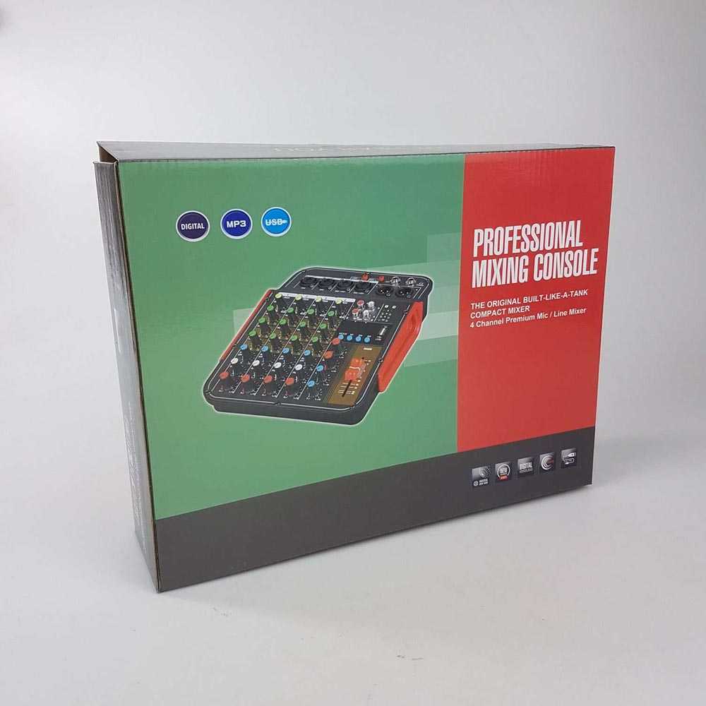 PROMO Nsingyue Professional Live Audio Mixer DJ Bluetooth 6 Channel - MX-i6 7RSKCGBK